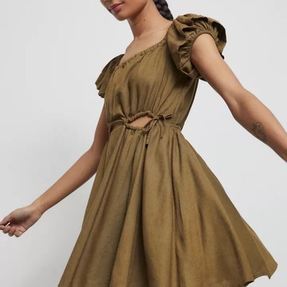 NWOT Urban Outfitters Peekaboo Frock Dress Size Large - Picture 1 of 8